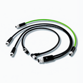 M8 round connector injection molded