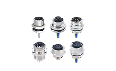 7/8'' round connector, panel type