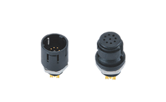 M10 round connector, panel type