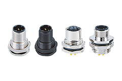 M12 B-code panel mount