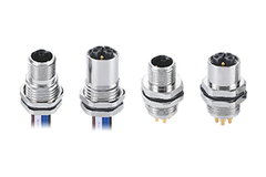 M12 L-code panel mount