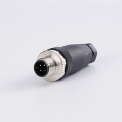 M12 round connector, assembled