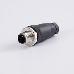 M12 round connector, assembled