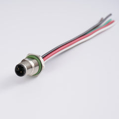 M12 L-code panel mount