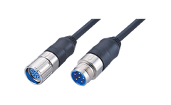 M23 round connector, power supply, injection molding