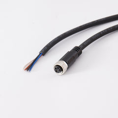 M8 round connector injection molded